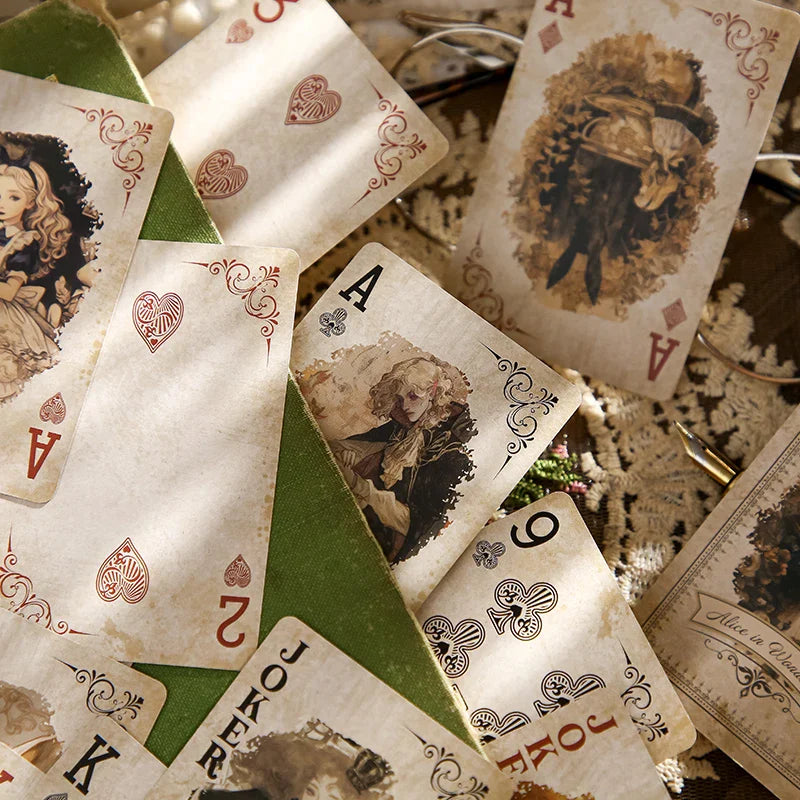 Mr. Paper Retro Theme Playing Cards 55PCS — DIY Handbook, Origami & Entertainment Relaxation Pack