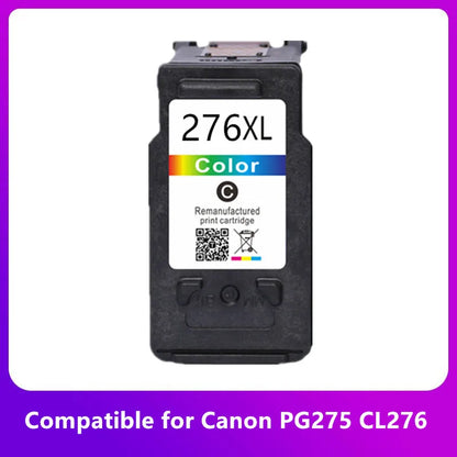 Remanufactured Canon 275XL 276XL Ink Cartridges Set – PG275 CL276 Compatible Printer Ink for Canon TS3522, TS3520 & TR4720