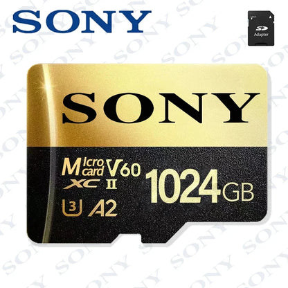 SONY High-Speed Micro SD Card – 128GB, 64GB, 256GB, 512GB, 1TB Memory Card for Phone, Camera & Tablet PC