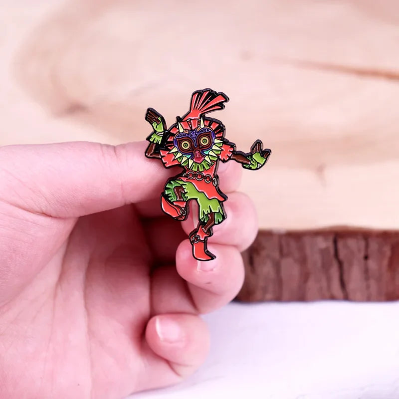 Skull Kid Enamel Pin — Game Character Lapel Pin, Gamer Jewelry & Gift Accessory