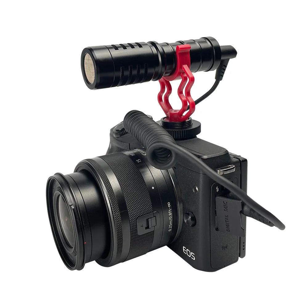 Professional Shotgun Condenser Microphone – Podcast Mic for Phone, Camera & Computer Recording