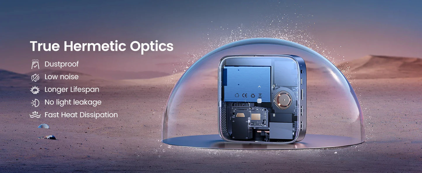 WiMiUS Mini Android 11.0 DLP Projector – Rechargeable Ultra Short Throw, WiFi, Bluetooth, FHD 1080P Support