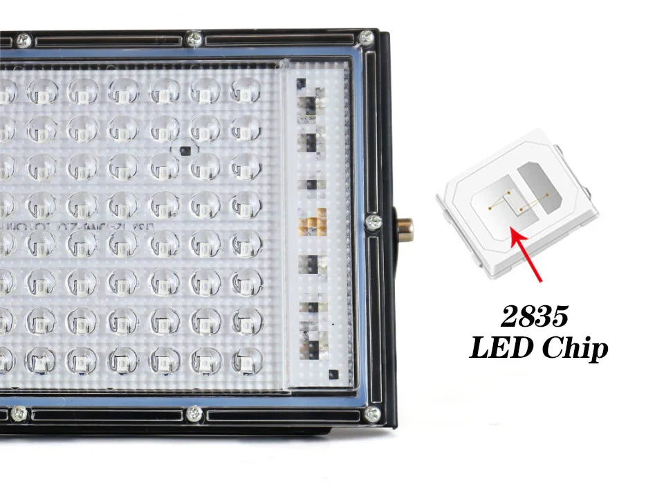 395nm-400nm LED UV Floodlight — 50W/100W 220V Waterproof Ultraviolet Stage Blacklight for Disco & Party