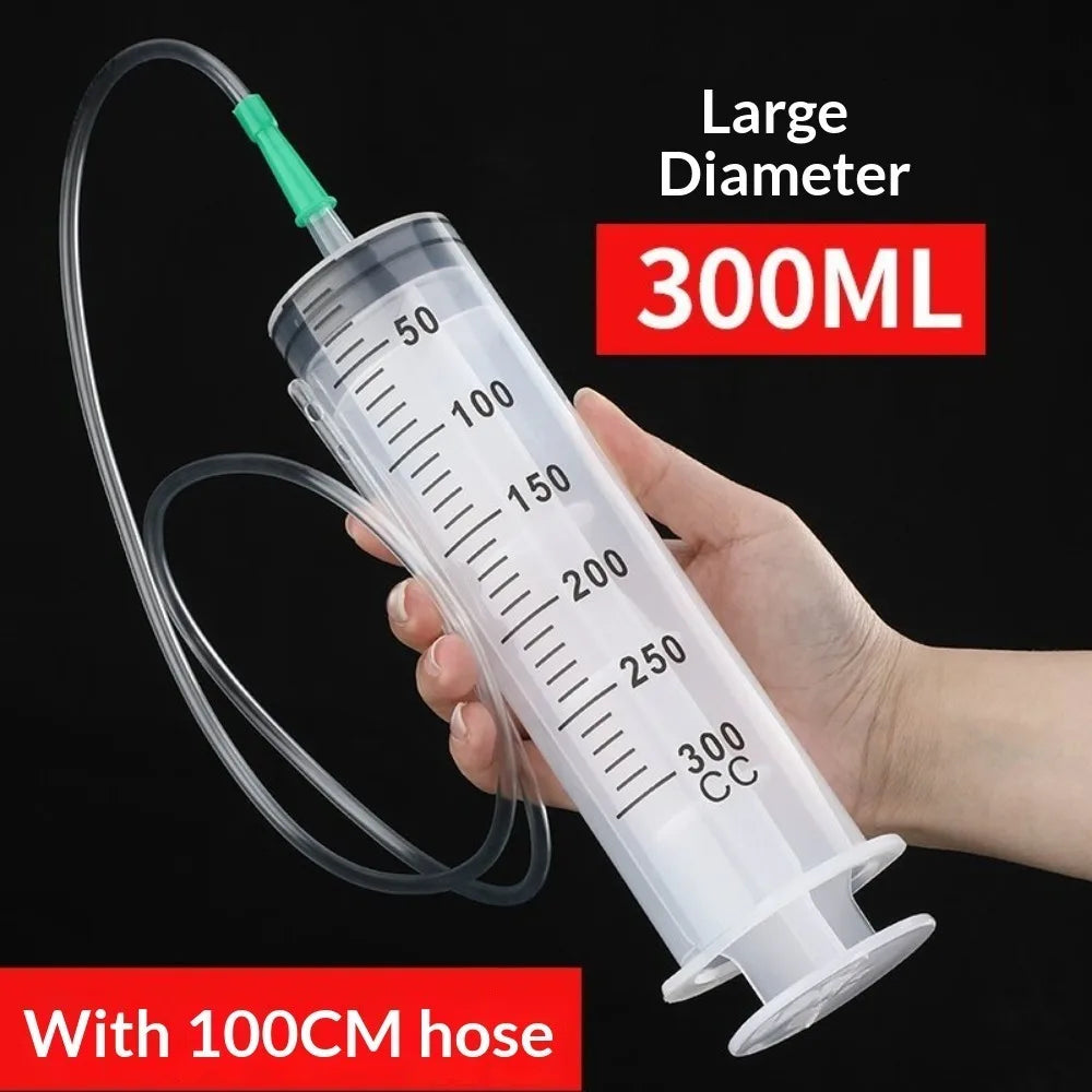 20–550ml Large Capacity Syringe - Durable Oil Extractor & Glue Dispensing Tool for Laboratory Use
