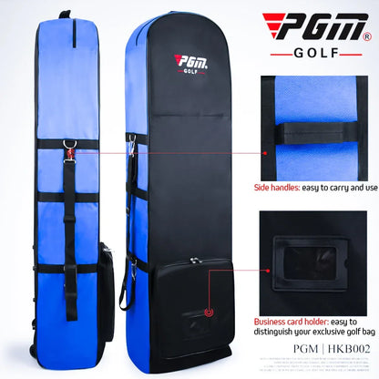 PGM Golf Aviation Bag – Large Capacity Foldable Golf Bag with Silent Wheels for Airplane Travel, HKB002