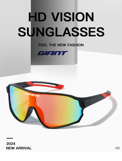 GIANT Cycling Glasses – UV400, Anti-Fog REVO Lenses, HD Clarity, Cateye Design