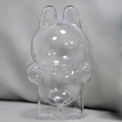 Labubu Transparent Protective Cover – Stuffed Toy Display Bag, Mini Portable Storage Box for Labubu I & II Dolls