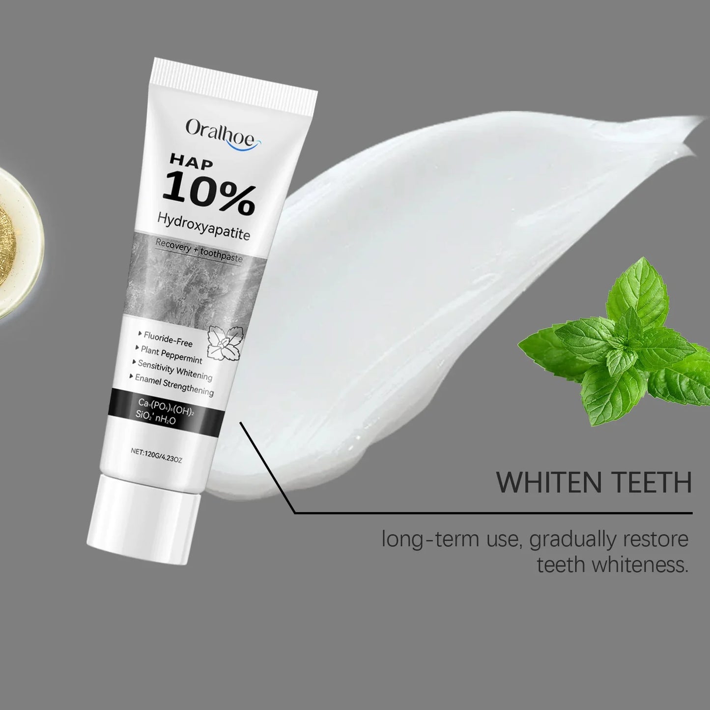 Whitening Toothpaste with Hydroxyapatite – Enamel Repair, Stain Removal & Fresh Breath