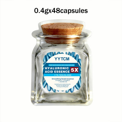 Hyaluronic Acid Deep Moisturizing Capsule Essence – Brightening Skin Serum (0.4g x 30 Capsules) Hydrating Skincare Treatment