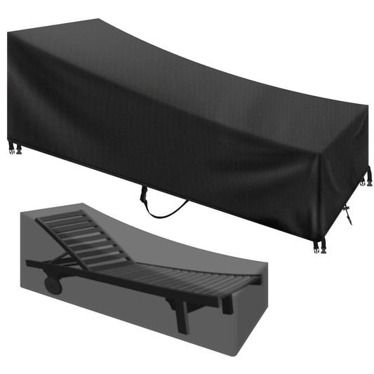 1/2 Pack Waterproof Chaise Lounge Covers - Outdoor Patio Chair Protection, Weather and Sun Resistant Furniture Cover