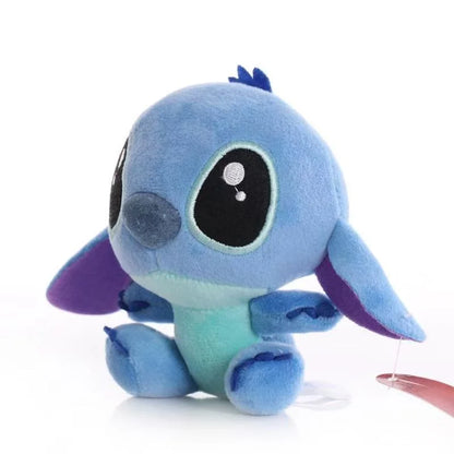 Disney Lilo & Stitch Plush Toys – Pink Lilo & Blue Stitch Stuffed Dolls, Cute Pendant Plush for Boys & Girls Birthday Gift