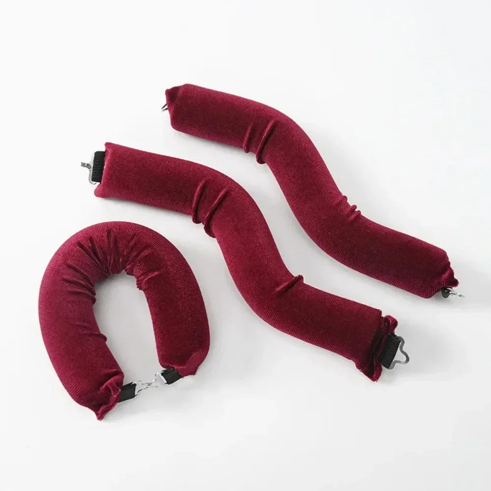 Heatless Hair Curler Headband - Satin No-Heat Curling Rod for Overnight Hair Styling