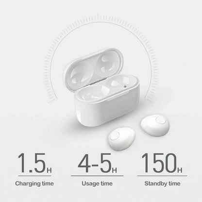 Invisible Mini Bluetooth Earphones V5.2 – TWS In-Ear Wireless Earbuds with Noise Reduction & Mic for Sleep