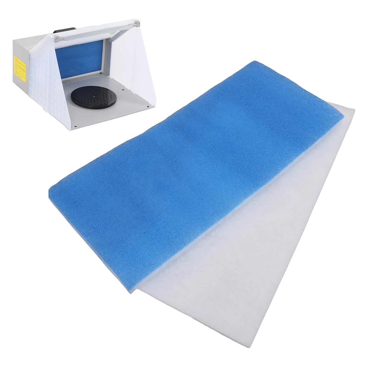 Double Layer Airbrush Spray Booth Replacement Filter System for Painting Craft Tent Dust Filtration Replaceable Spray Booth Accessory