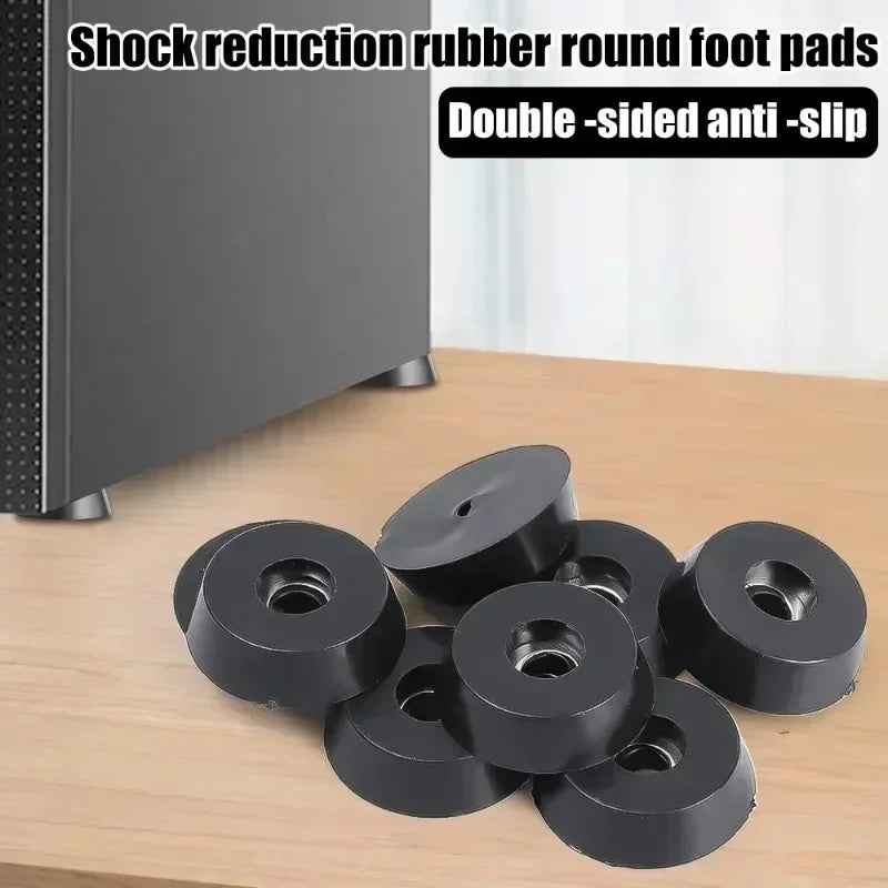 8/80pcs Rubber Furniture Pads - Non-Slip Floor Protectors & Chair Leg Bumper Gaskets for Tables and Cutting Boards