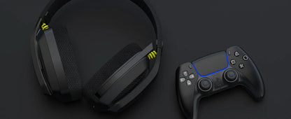 BINNUNE BW06 2.4GHz Wireless Gaming Headset — Bluetooth Headphone with Mic for PS5, PS4, PC, Mac, Playstation