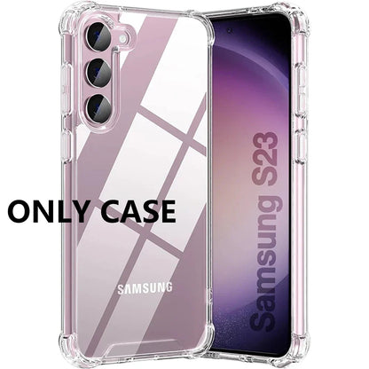 Hybrid Shockproof Clear Hard Case for Samsung Galaxy S25/S24/S23/S22 Plus/S22 Ultra/S21 FE & A56/A36/A54/A34/A53/A33
