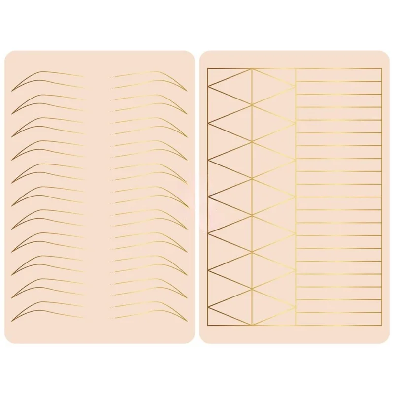Microblading Practice Skin for Eyebrows & Lips – 2-Sided Thick Permanent Makeup Training for Beginners (No Ink Required)