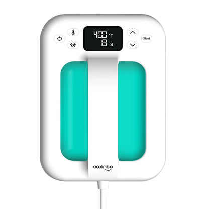 HP6 Mini Heat Press Machine - 7x5 Inch Handheld Portable, Adjustable Temperature & Timer, Overheat Protection for Heat Transfer