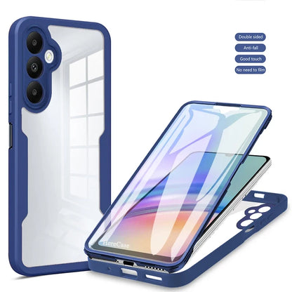 360° Full Body Screen Protector Case for Samsung Galaxy A Series - Transparent Shockproof Protective Cover