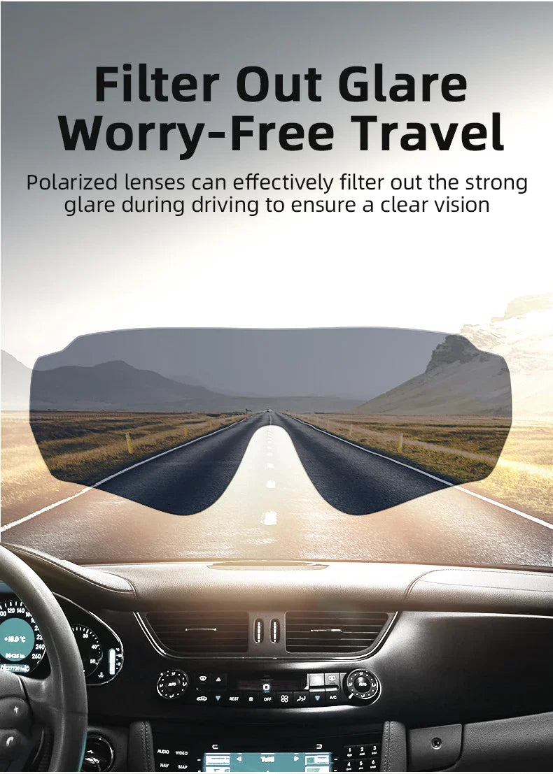 ROCKBROS MTB/Road Bike Glasses – UV400 Polarized Photochromic Cycling Eyewear