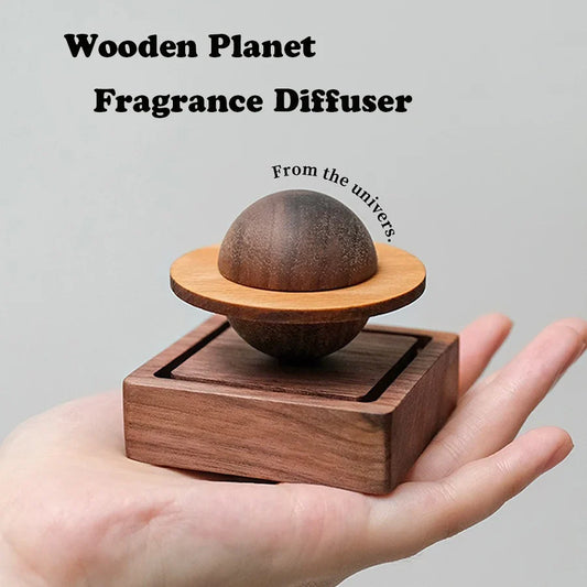 Jupiter-Shaped Wood Diffuser — No Essential Oil Fresh Air Home Decor & Gift for Dorm Room