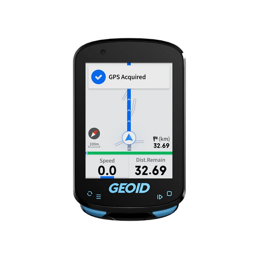GPS Navigation Bike Computer - Colorful Screen Geoid CC600, Wireless Speedometer, GPX, Wifi Cycling Odometer, ANT+ Indoor Power