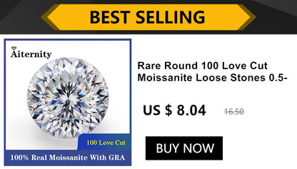 100% Real Moissanite Diamond Tester Pen — GRA Certified D VVS1 Belgium Cut Gemstones at Factory Price