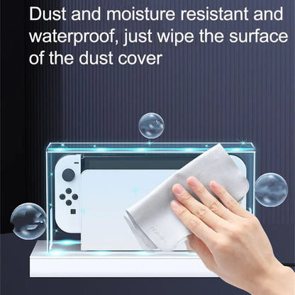 YLW RGB Base Clear Dust Cover for Nintendo Switch OLED: Protective Acrylic Sleeve Display Shell - Keep Your Console Safe and Stylish with Game Accessories