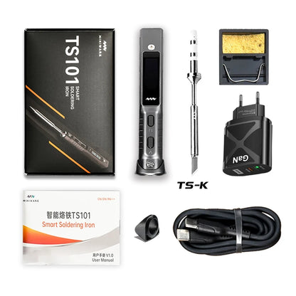 TS101 90W Mini USB Soldering Iron - Digital Adjustable Temperature Electric Solder Station with PD Charger Support