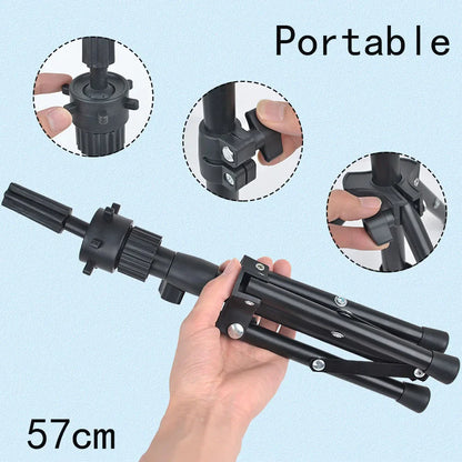 150cm Wig Stand Tripod – Mannequin Head Holder for Hairdressing, Training, and Clamp Stand