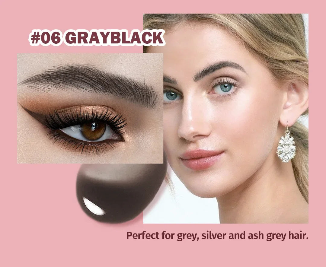 Wild 3D Eyebrow Pencil – Square Angled Brush Velvet Brow Dye Cream, Waterproof & Anti-Smudge Tint Pen