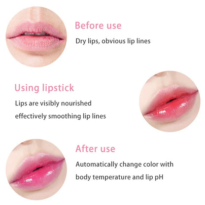 Natural Aloe Essence Lip Gloss – Moisturizing, Color-Changing, Waterproof & Long-Lasting Lip Care Lipstick
