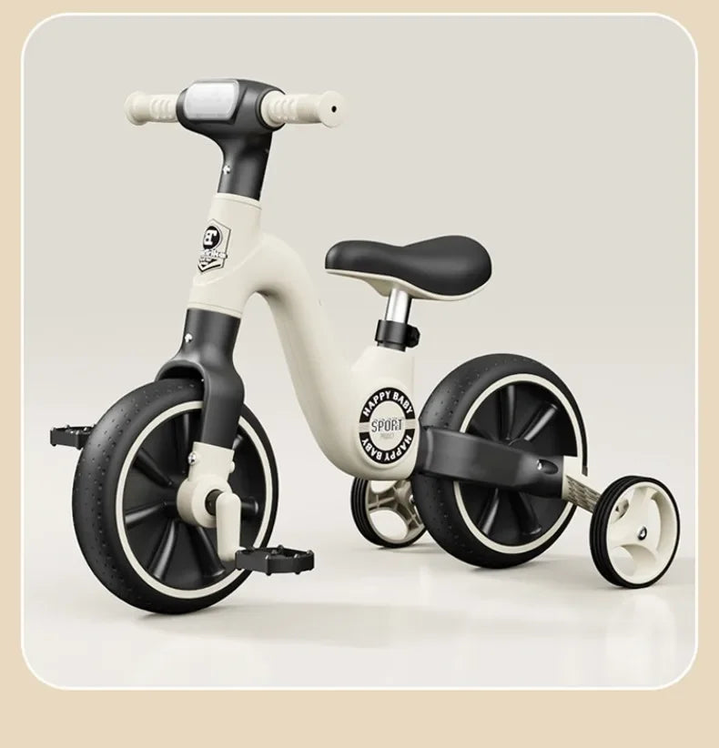 2-in-1 Children’s Balance Bike – Three-Wheeled Multifunctional Pedal Walker with Music & Lights, Indoor and Outdoor Baby Toy