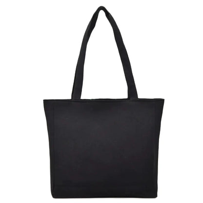 Ethnic Style Flower Embroidery Canvas Tote - Large Capacity Shoulder Bag Handbag for Women