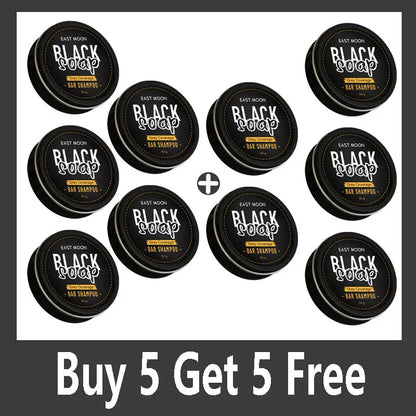 Polygonum Multiflorum Black Hair Soap — Darkening Shampoo Bar for Gray Hair Repair, Face & Body, Men & Women