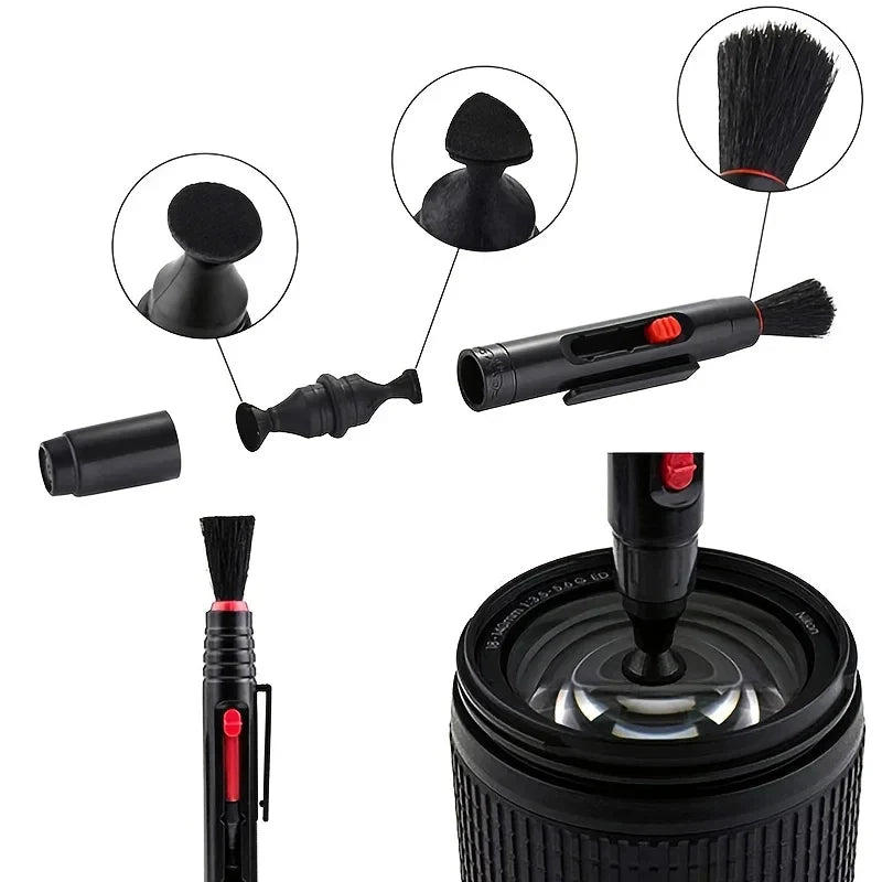 SLR & Mirrorless Camera Cleaning Kit - Suitable for Canon and Nikon, Includes Lens Cloth, Air Blower and Laptop Screen Cleaner