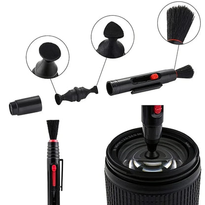 SLR & Mirrorless Camera Cleaning Kit - Suitable for Canon and Nikon, Includes Lens Cloth, Air Blower and Laptop Screen Cleaner