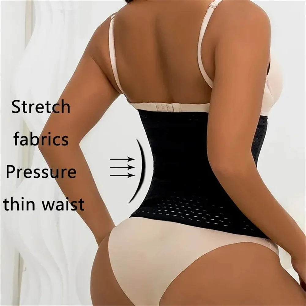 Women’s Tummy Slimming Shapewear - Black Belly Band Corset for Postpartum Flat Belly & Shaping Support