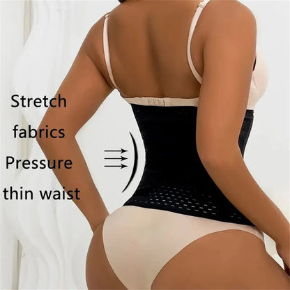 Women’s Tummy Slimming Shapewear - Black Belly Band Corset for Postpartum Flat Belly & Shaping Support