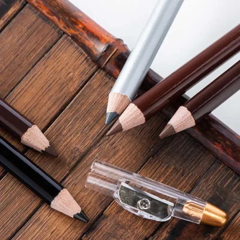 Men’s Beard & Hairline Pencil with Sharpener – Barber Shape Accessory & Eyebrow Makeup Pen