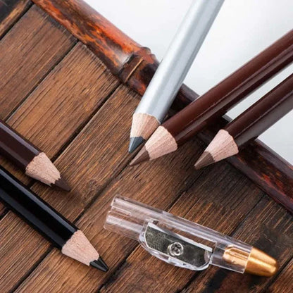 Men’s Beard Edge & Hairline Pencil – Razor Trace Barber Shaping Tool with Sharpener, Eyebrow & Makeup Pencil