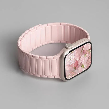 Magnetic Silicone Strap for Apple Watch — Fits Ultra 2 & Series 11–3 (40–49mm)