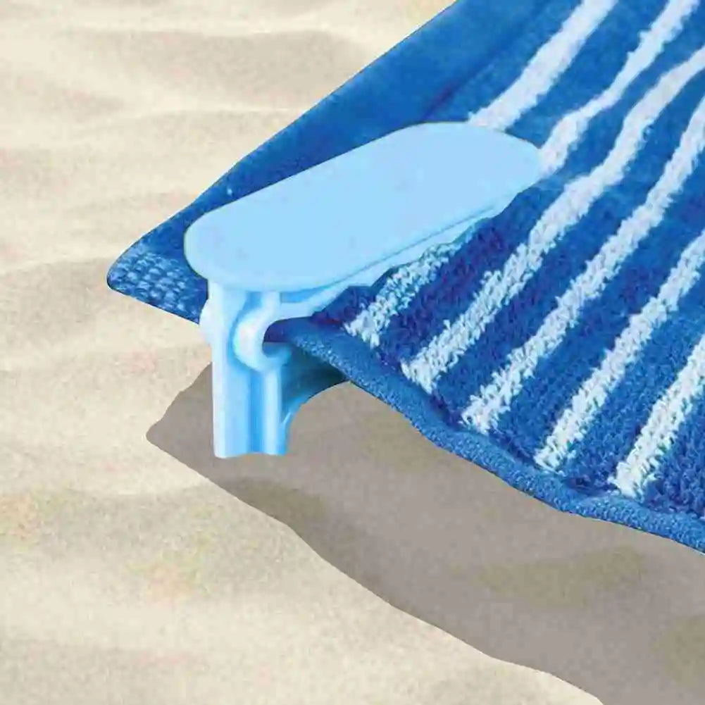 10PCS Beach Towel Clips – Outdoor Camping Mat Clips & Sheet Holders for Towel and Clothes Clamps