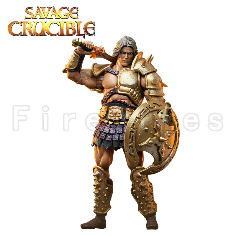 1/12 7-Inch Savage Crucible Action Figure — Harbinger Studios Wave 2 Jaeger Nashom Krieger Whoman Barbarian Anime Collectible Gift