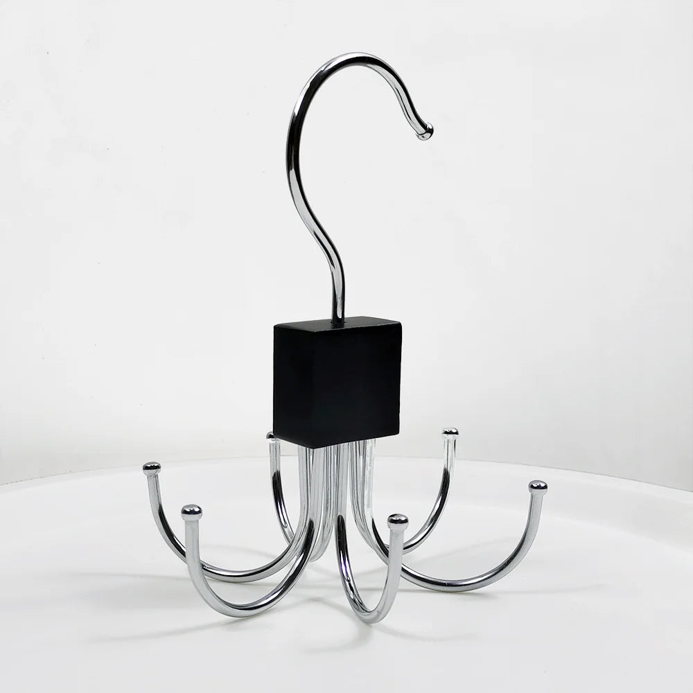 1/2 Piece Multifunctional Metal Hook – Multi-Claw Bag & Tie Storage for Scarves, Belts, and Home Organization