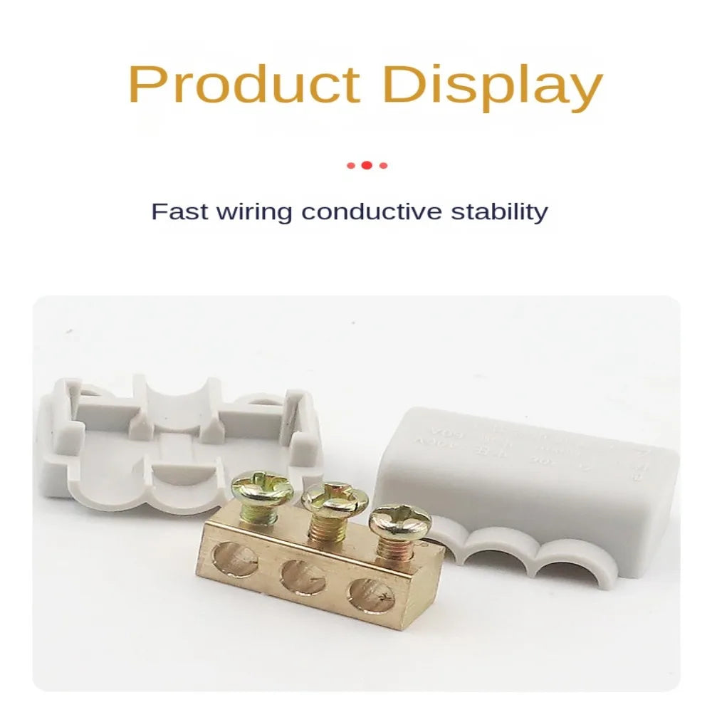 T-Shaped Quick Crimp Wiring Terminal — Locking Electrical Wire Connector for Cable Junction Box ZK-M306 ZK-M406