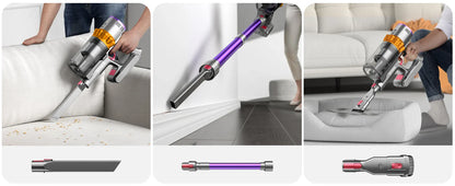 550W Cordless Vacuum Cleaner - 45KPa Suction, 65 Min Runtime, Low Noise, LED Screen, Wall Mount Charging for Home