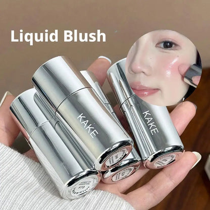 Velvet Liquid Blush Matte – Natural Long-Lasting Facial Contour & Brightening Makeup with Sponge Applicator