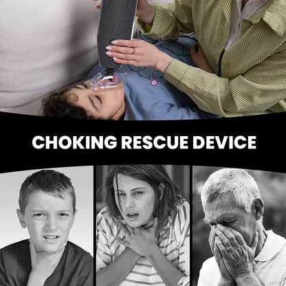 Anti-Choking Rescue Device with 3 Masks – Automatic First Aid CPR Sucker for Adults & Kids, Home Emergency Tool